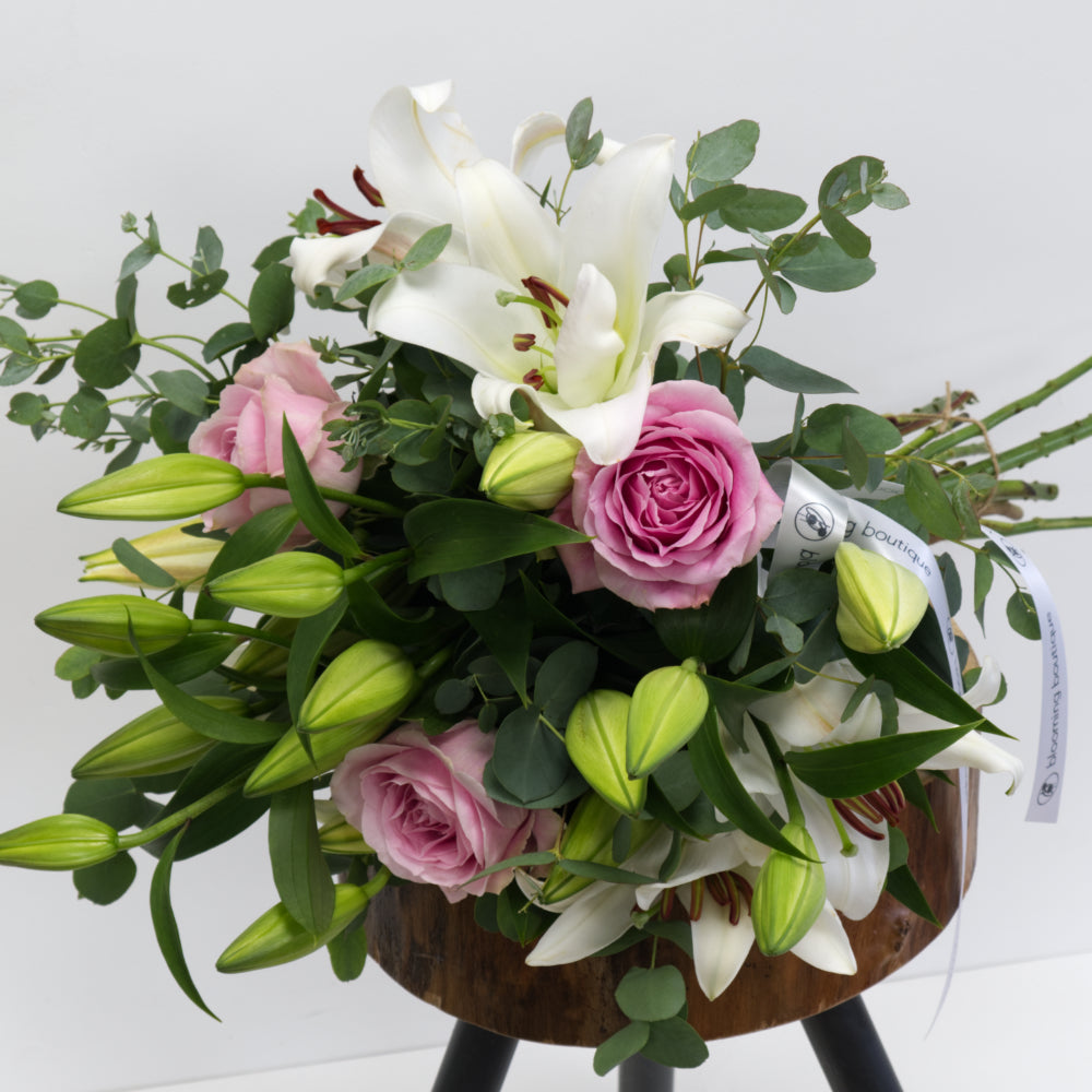 Bunch of stunning scent of lilies and roses is one of the most popular gifts for many occasions. We deliver flowers throughout Dublin and Ireland.Please place your order by 1 pm for Same Day Flower Delivery Dublin or Next Day Flowers Delivery Ireland