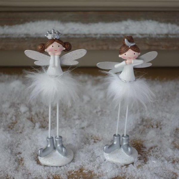Standing Christmas fairy white