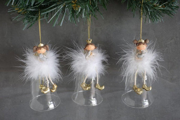 Christmas tree decoration bell with little princess