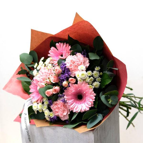 The soft combination of pink and white flowers will be the best choice for any occasion as a Birthday Girl, Mother's day, New baby Girl, Get Well Soon, or Just Because. We deliver flowers throughout Dublin and Ireland. Please place your order by 1 pm for same day delivery in Dublin or Next Day Flowers Delivery Ireland