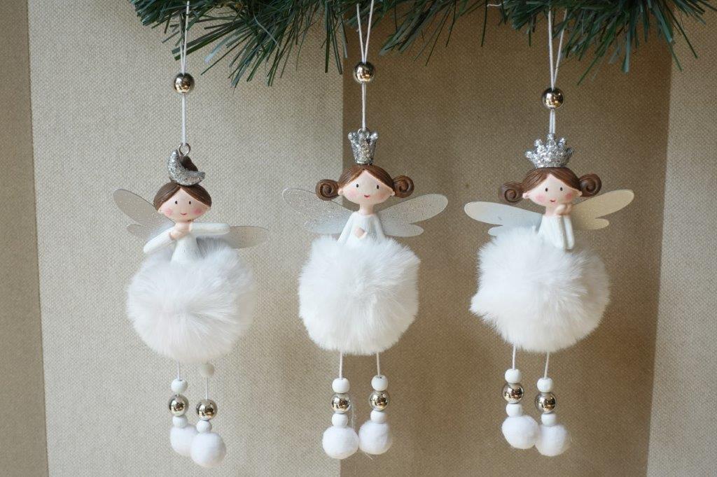 Christmas Tree decoration fluffy fairy princess white